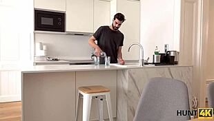 hunt4k guy pays friend's gf for desk pussy licking and milf action while he watches