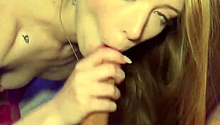 Redhead Cutie Myra Moans Deepthroating Monster Cock Handjob Teasing Wet Pussy