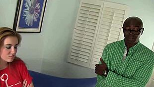 mattie borders stretches shaved pussy on huge black cock bareback