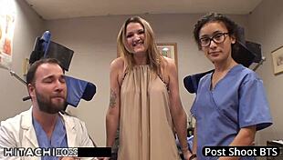 alexandria riley turns patient into squirming guinea pig with nonstop hitachi vibrator orgasms in hospital... damn intense