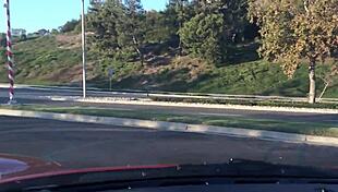 Huge natural tits bounce as Jessica takes anal creampie and swallows cum