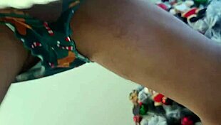 Busty Curvy Milf Neighbor Deepthroats Christmas Cock Present