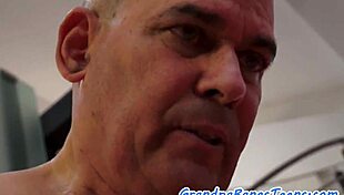 wanna taste grandpa's hot cum like this sweet 18+ teen does every time?