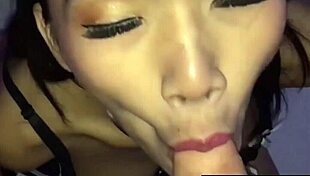 emmy slurps hard cock then bends for tight anal pounding