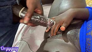 housewife spreads juicy wet pussy for monster cock pounding