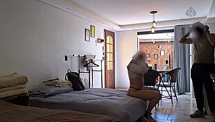 Married Woman Sucks Husband's Friend Hard Cock Focusing on Legs Parts 1-4