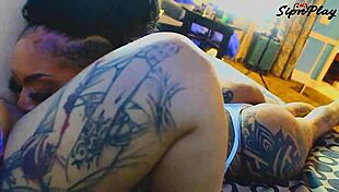 Ebony lesbians lick wet pussies in orgasmic muff diving sex tape mixtape volume 1