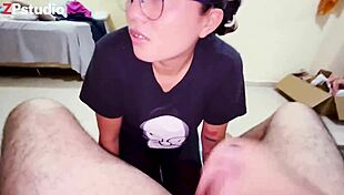 mi sexy putita frida chupa verga con mamada sensual cum in mouth