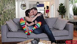 you like ripping clothes off skinny brunettes like izzy bell and liv wild for raw creampie doggystyle?