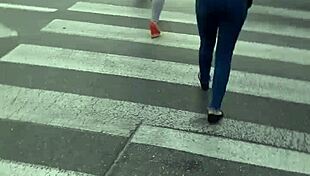 Raw Candid Street Voyeur Captures Hidden Ass Views