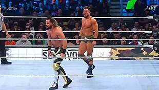 Seth Rollins battles Austin Theory and Bobby Lashley in Survivor Series wrestling! 💥🥊