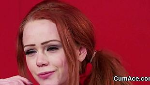 Sweetie Takes Facial Load With Eager Swallow