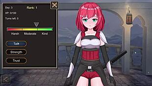 enslaved futanari dreams in bondage realms gameplay with justice sleeping cute