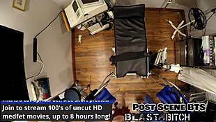 Ava Siren spreads wide as her shaved pussy takes hard fucking and cum blast close up.