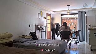 Married Woman Sucks Husband's Friend Hard Cock Focusing on Legs Parts 1-4