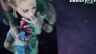 whoa pip's psychedelic dildo anal play got me trippin' 🔥🍑