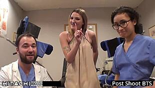 alexandria riley turns patient into squirming guinea pig with nonstop hitachi vibrator orgasms in hospital... damn intense