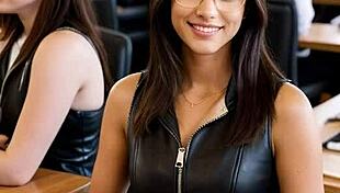 bored boss lady in leather heels craves office adventure part 2