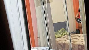 Cute Mexican Nurse Miranda Rides Lover Window Wide Open