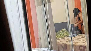 Cute Mexican Nurse Miranda Rides Lover Window Wide Open