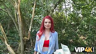 Vip4k Redhead Shows Lingerie Fucks Publicly Before Boyfriend's Eyes