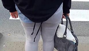 Raw Candid Street Voyeur Captures Hidden Ass Views