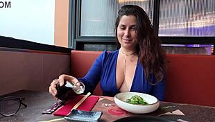 stepmom covered in cum before and after stepson face fuck 😏💦