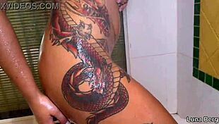 Milf teases big tits pussy ass soapy closeup