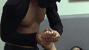 They give me massage and I get so hot with big tits milf creampie