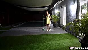 elise the milf catches you perving then rides cowgirl missionary till you both explode!