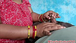 stepsister sucks huge cock with big natural tits handjob