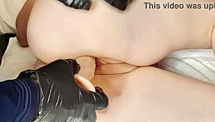 Lady Lazarus' Puffy Pussy Lips Quiver as Fake Doctor's Vibrator Makes Her Explode