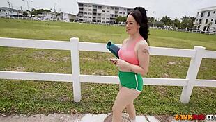 girl's hot yoga ass tempts hardcore bus and car sex