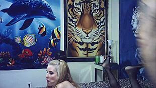 behind scenes porn shoot wrestling matches end in hot blowjob action