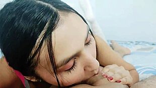 damn your stepsis is so hot sucking stepbro cock then riding reverse cowgirl pov tight pussy