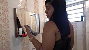 Latina's hairy pussy spreads wide for monster cock pleasure pain creampie