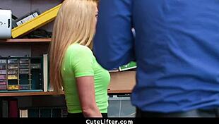 Creepy mall officer rips clothes off shoplifting teen then pounds her