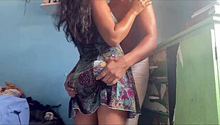 Pantyless Maid Shows Up! Her Pussy Gets Fucked Hard!