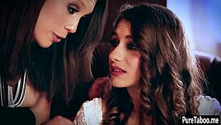 Petite teen loses virginity fucked hard by guy and stepsis