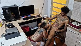 woke up horny as fuck at dawn begging my stepbro to pound me good