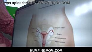 short haired busty olive glass teaches stepson the ropes intimately