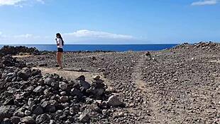 Public Pissing Teen 18+ Risks Blowjob on Camping Trip to Boyfriend