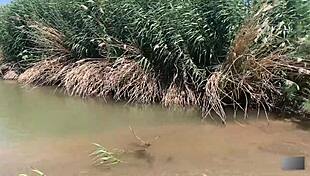 sparks fucks hard in mud getting wild outdoors with big cock