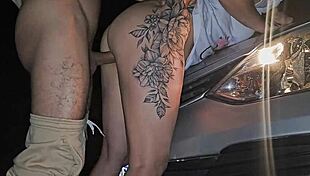 app driver picks up two party girls for dirty car threesome fun