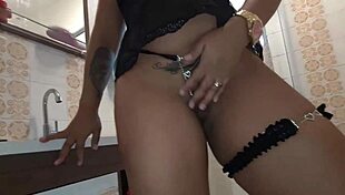 Latina's hairy pussy spreads wide for monster cock pleasure pain creampie