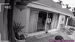 bound teen takes rough pounding while restrained