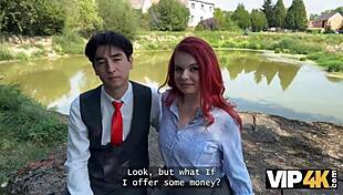 Vip4k Redhead Shows Lingerie Fucks Publicly Before Boyfriend's Eyes