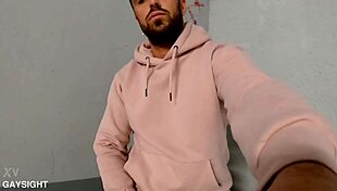 mathieu ferhati jerks off hard in parking lot 😈🔥