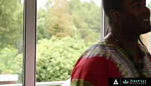 wow this gorgeous nuru masseuse rides cock with anal after deep oiled massage