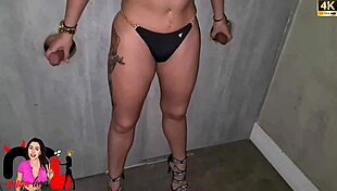 safada gets pussy pounded hard at gloryhole by old cock